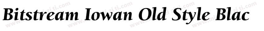 Bitstream Iowan Old Style Black Italic BT字体转换